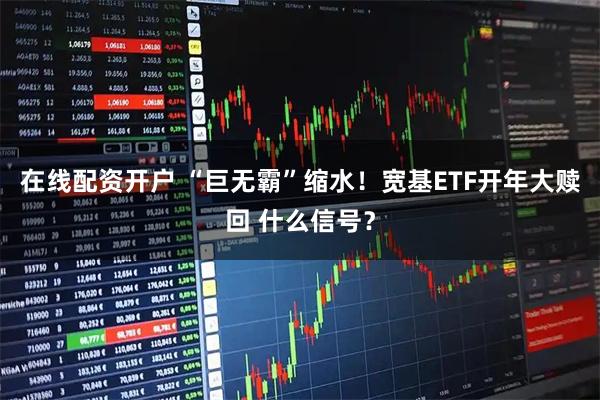 在线配资开户 “巨无霸”缩水！宽基ETF开年大赎回 什么信号？